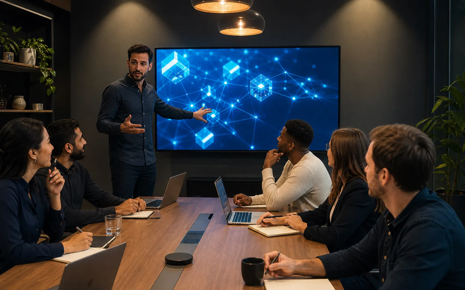 Workshop corporativo sobre marketing digital, IA e produtividade